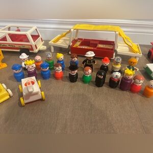 Huge lot of vintage fisher price little people